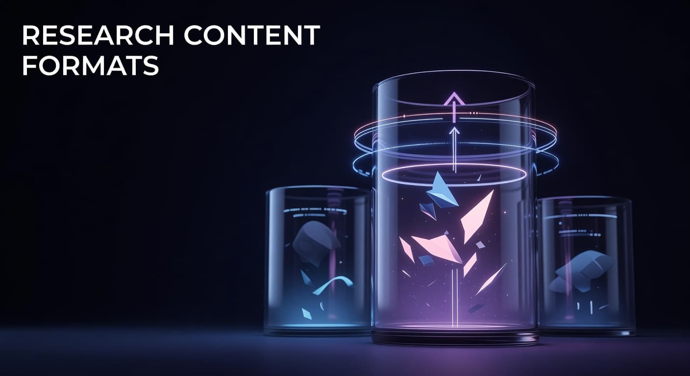 Research framework showing how to analyze YouTube content formats and build data-driven content buckets for channel growth
