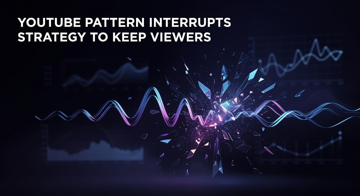 YouTube pattern interrupts strategy showing visual and audio techniques that keep viewers watching longer and improve audience retention