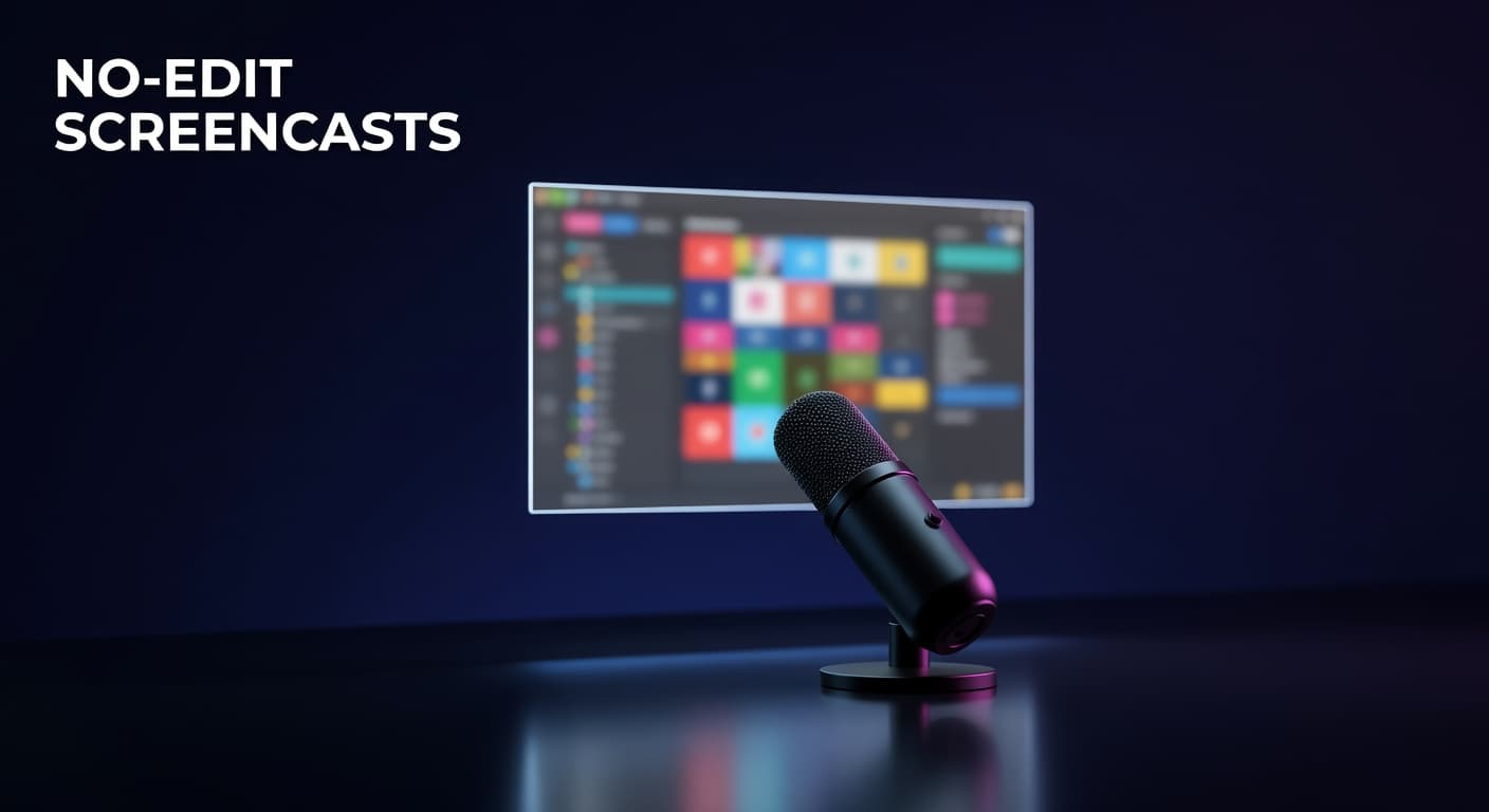 Screen recording setup for creating YouTube tutorial videos without editing software