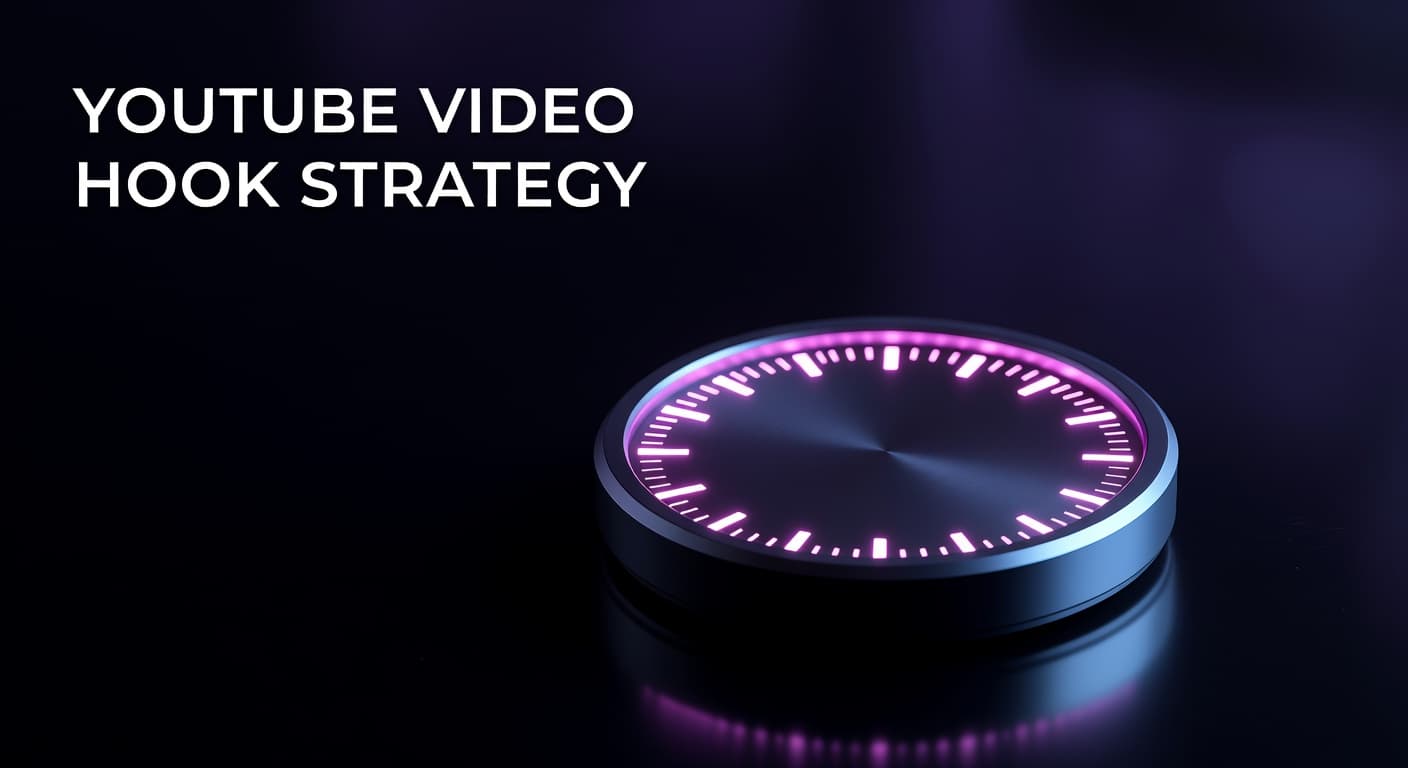 YouTube video hook strategy showing a retention curve with strong opening engagement in the first 30 seconds