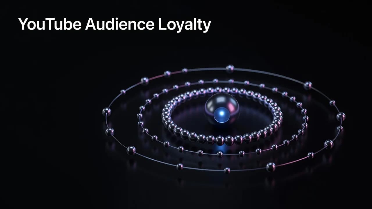 YouTube analytics dashboard showing returning viewer loyalty segments for a growing channel