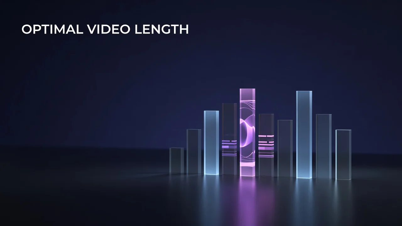 A creator comparing YouTube video length bands and watch time data to find the optimal duration for their niche