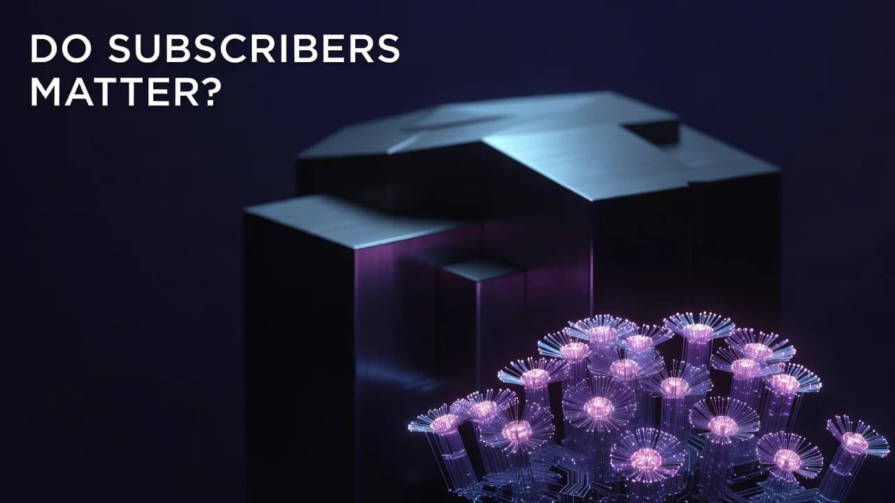 Creator reviewing subscriber growth and view-to-subscriber ratio data in a YouTube analytics dashboard