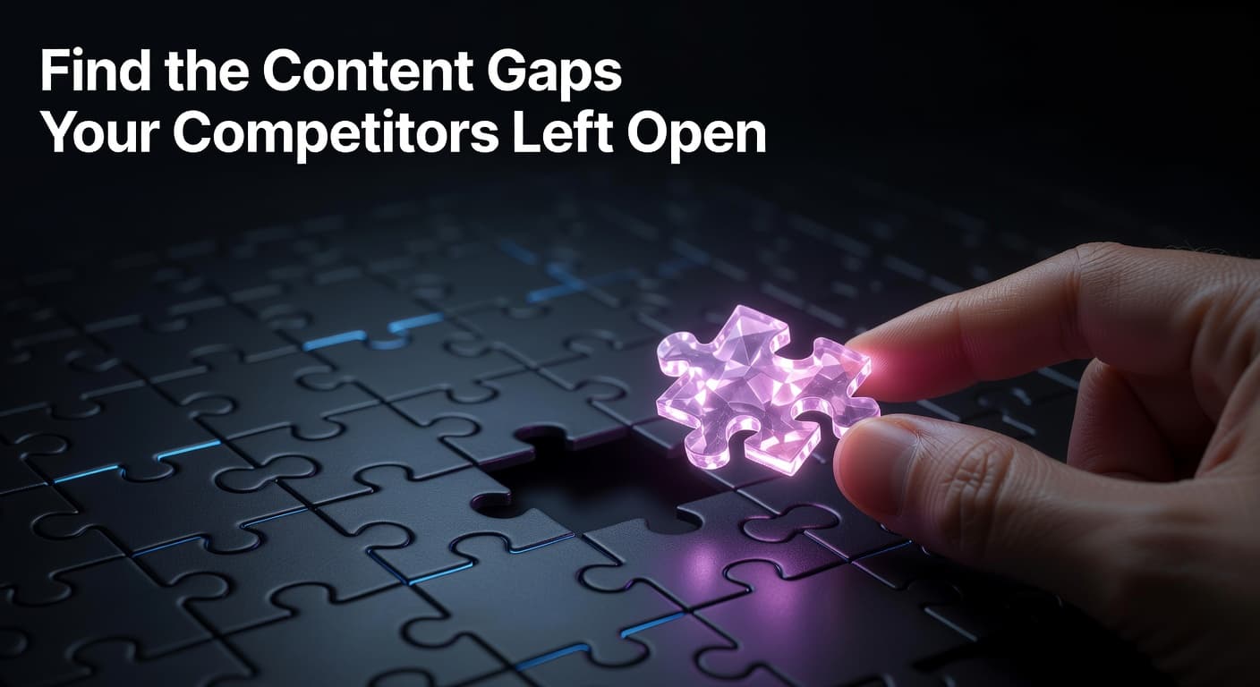 Creator mapping YouTube content gaps left open by competitors using data analysis