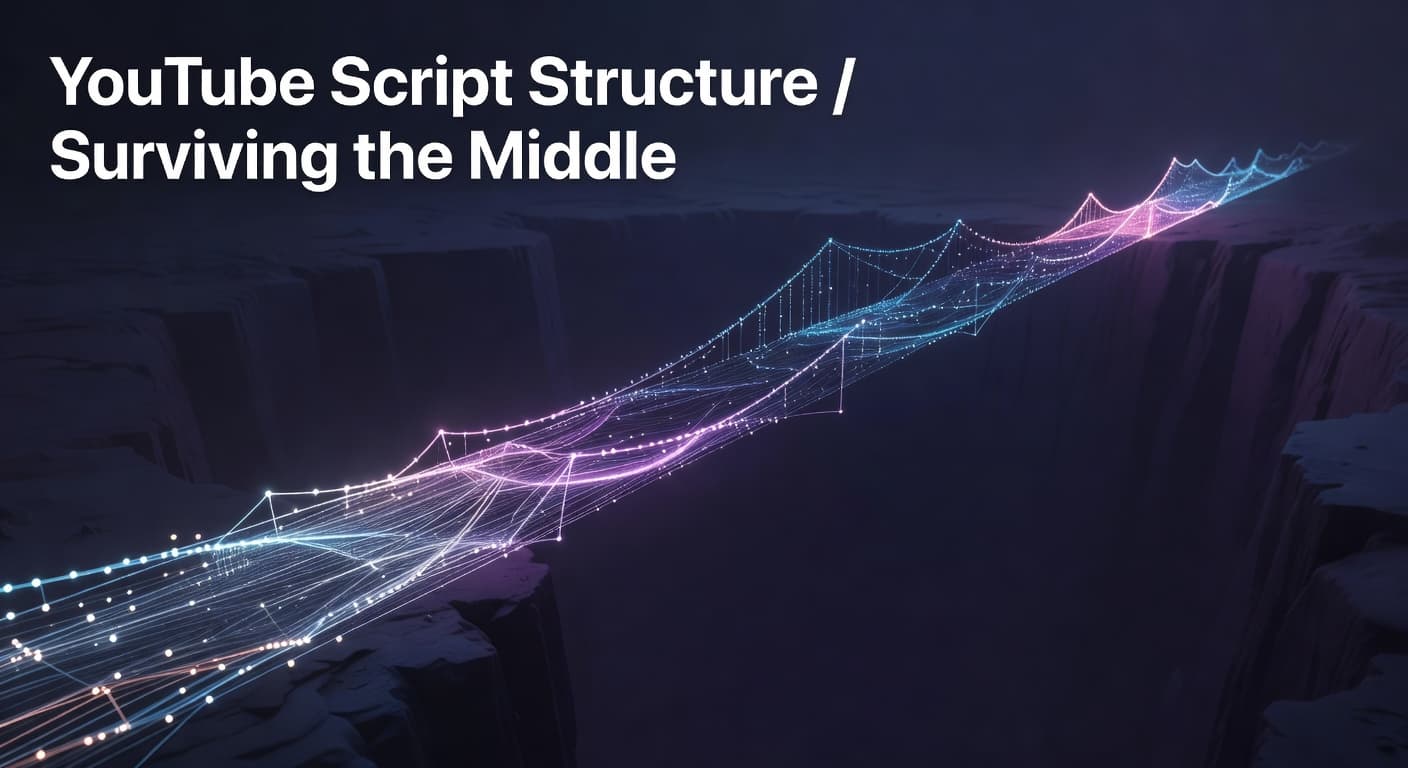 YouTube script structure diagram showing video outline segments for maximum audience retention and watch time