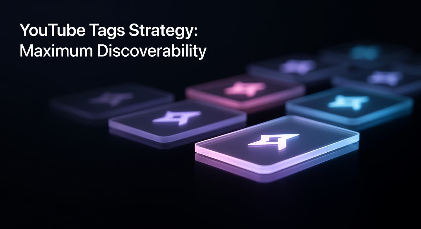 YouTube tags strategy interface showing video metadata and tag optimization for higher discoverability