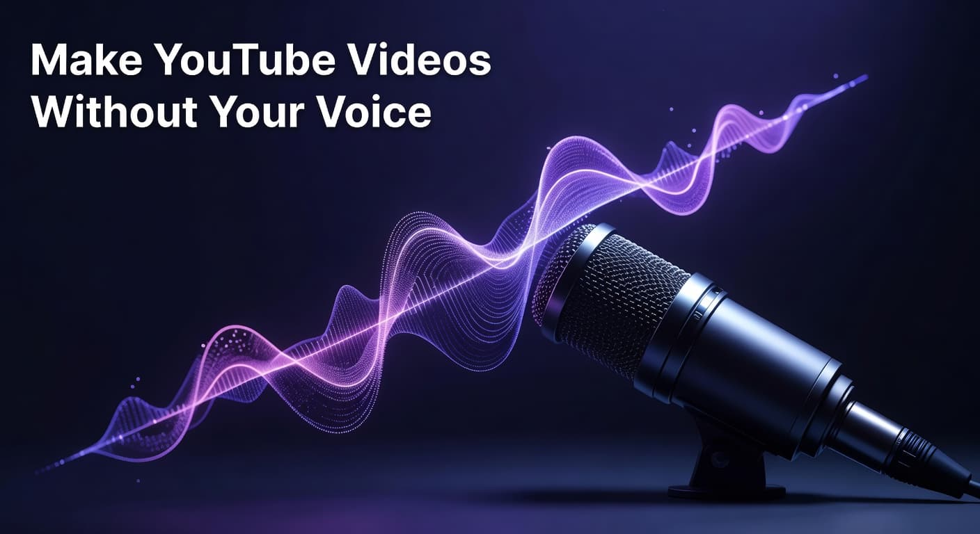 Creator building a YouTube video narration workflow without a microphone or recording setup