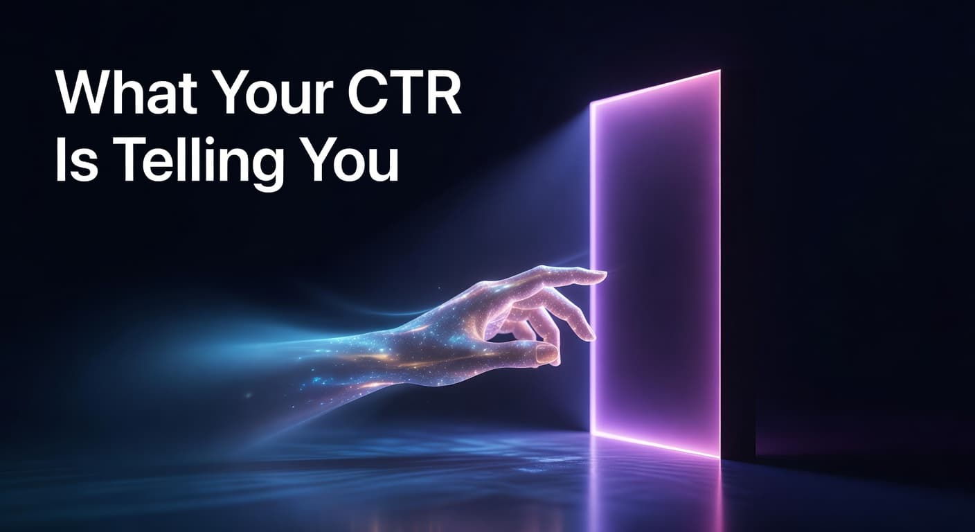 YouTube click-through rate analytics showing impressions and CTR data in YouTube Studio dashboard