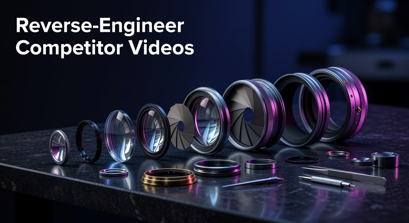 Creator analyzing competitor outlier videos on YouTube to reverse-engineer viral patterns