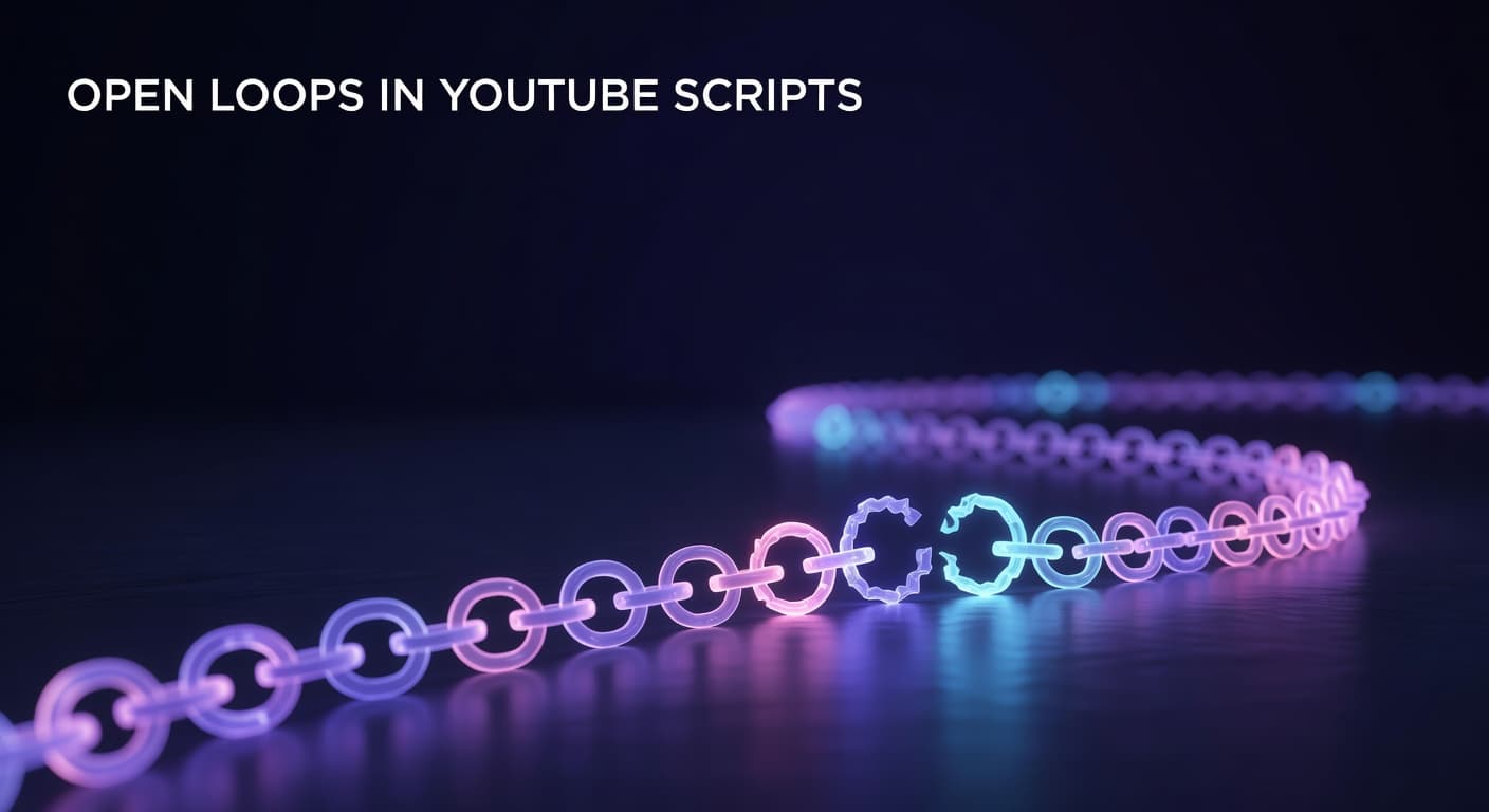 YouTube script open loop technique to boost watch time and audience retention