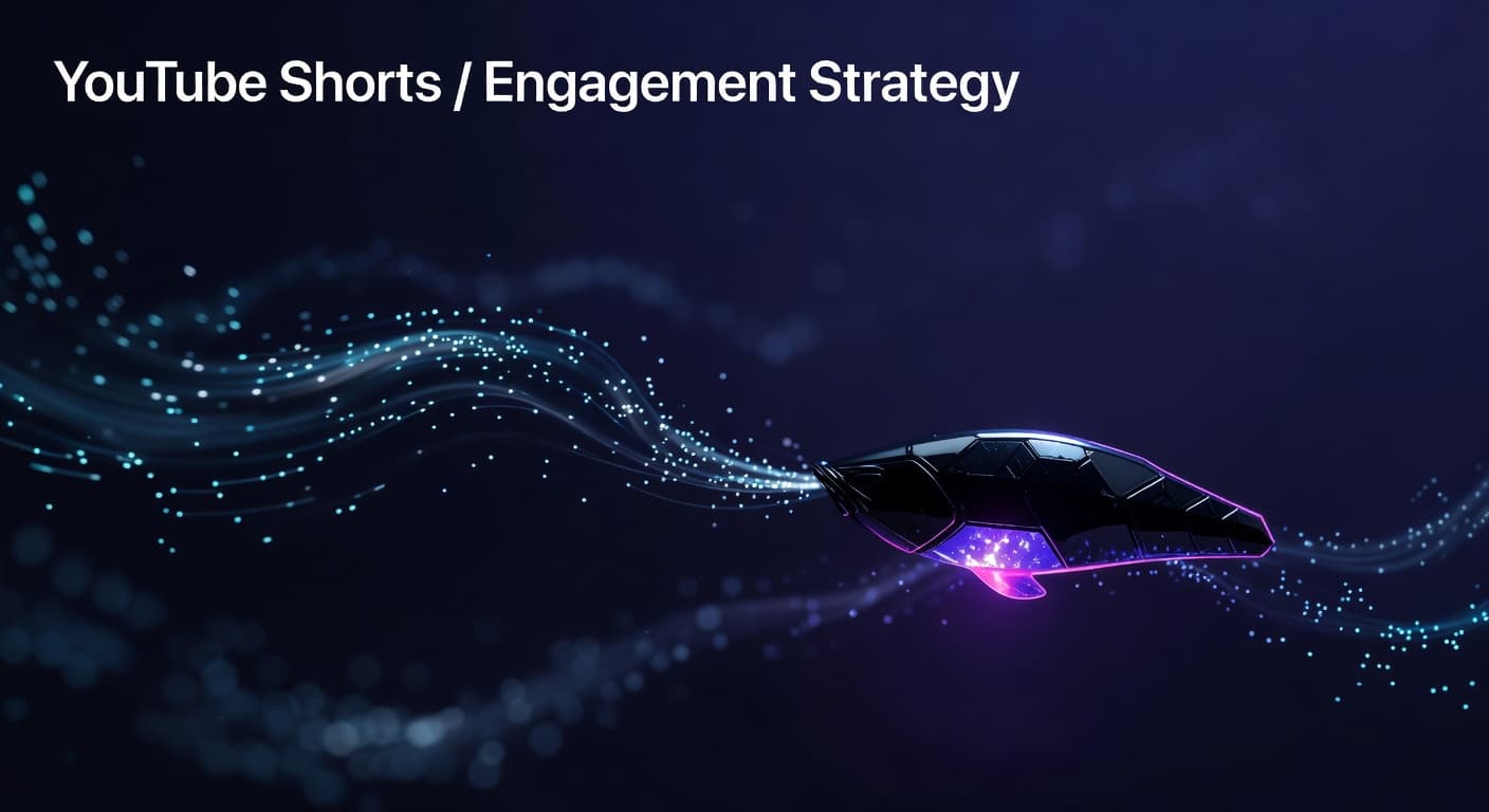 Creator reviewing YouTube Shorts engagement metrics in YouTube Studio to optimize swipe-away rate and completion rate for channel growth