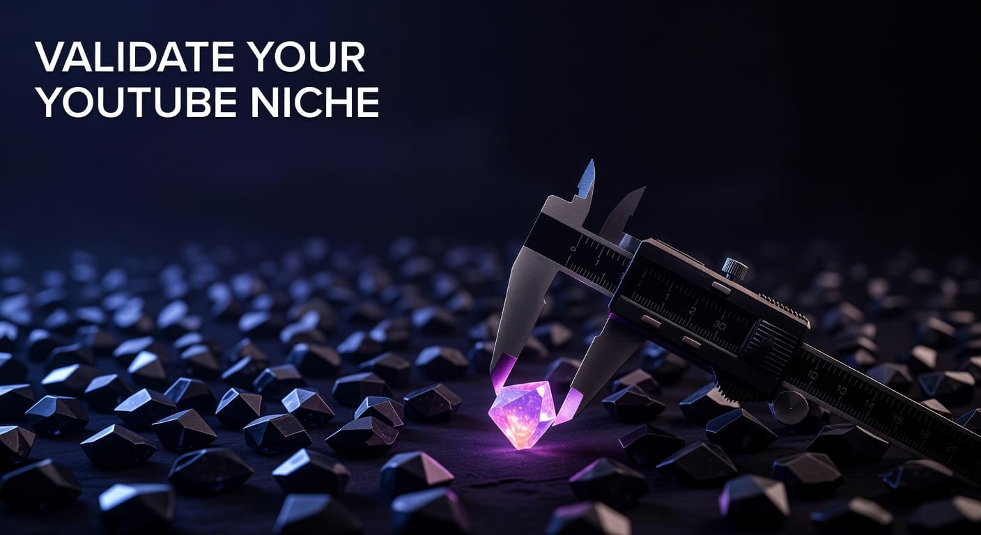 Creator using data to validate a YouTube niche before launching a channel