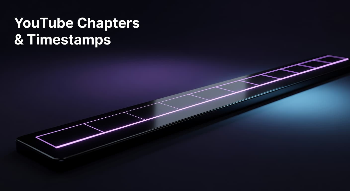 YouTube chapters and timestamps metadata optimization for SEO discoverability