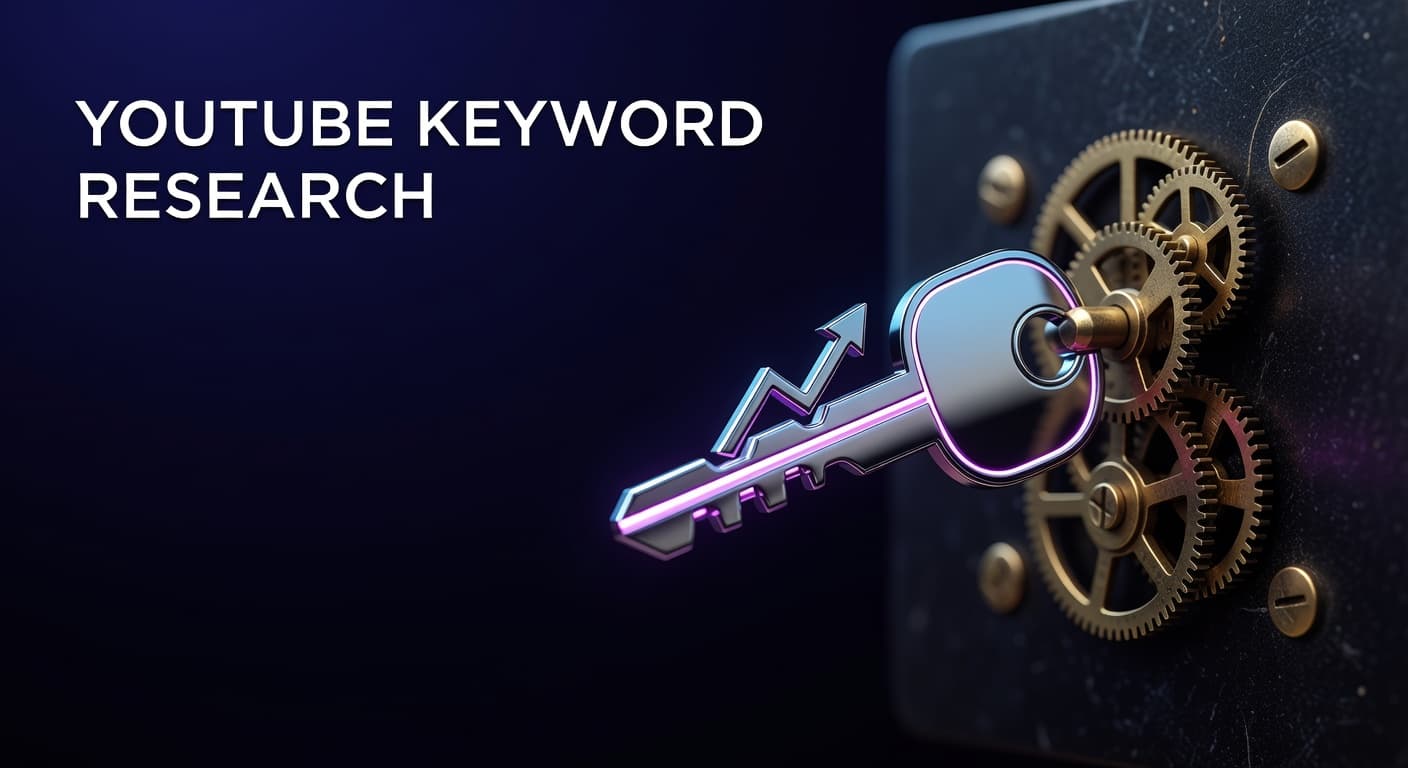 Creator using YouTube keyword research data to plan video topics and build a search-driven content strategy
