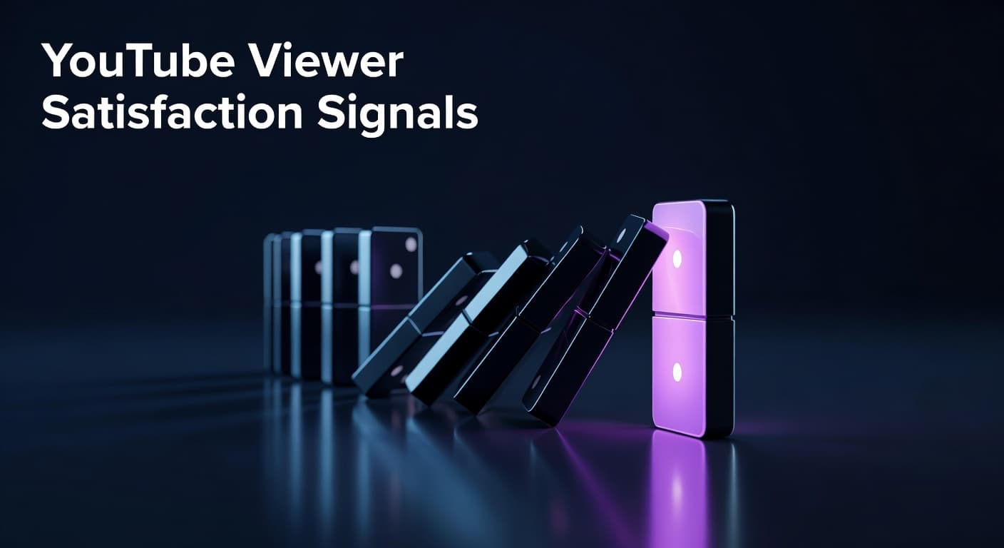 YouTube viewer satisfaction signals dashboard showing engagement metrics and algorithm ranking factors