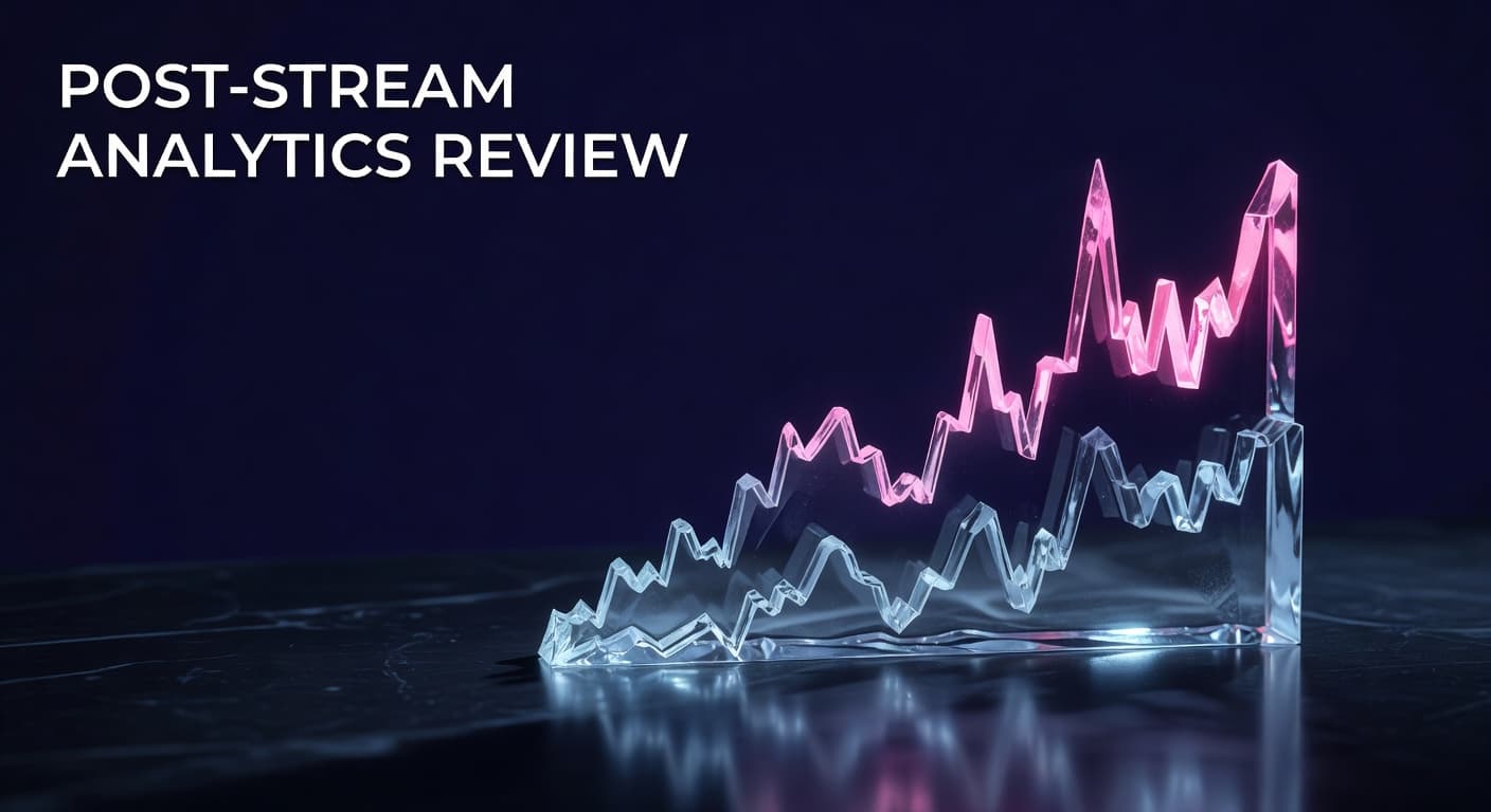 YouTube livestream post-stream analytics dashboard showing concurrent viewers and engagement metrics