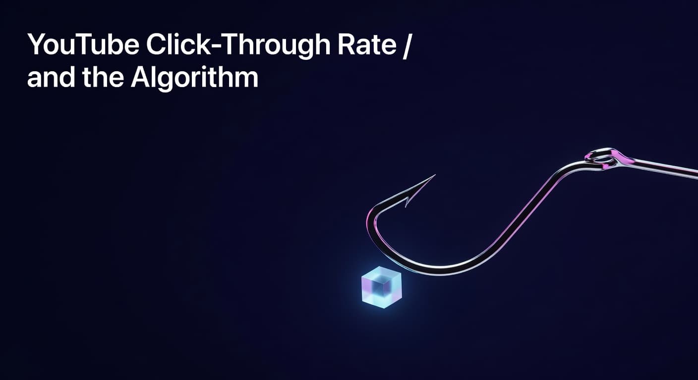 YouTube click-through rate dashboard showing CTR metrics and impressions data in YouTube Studio analytics