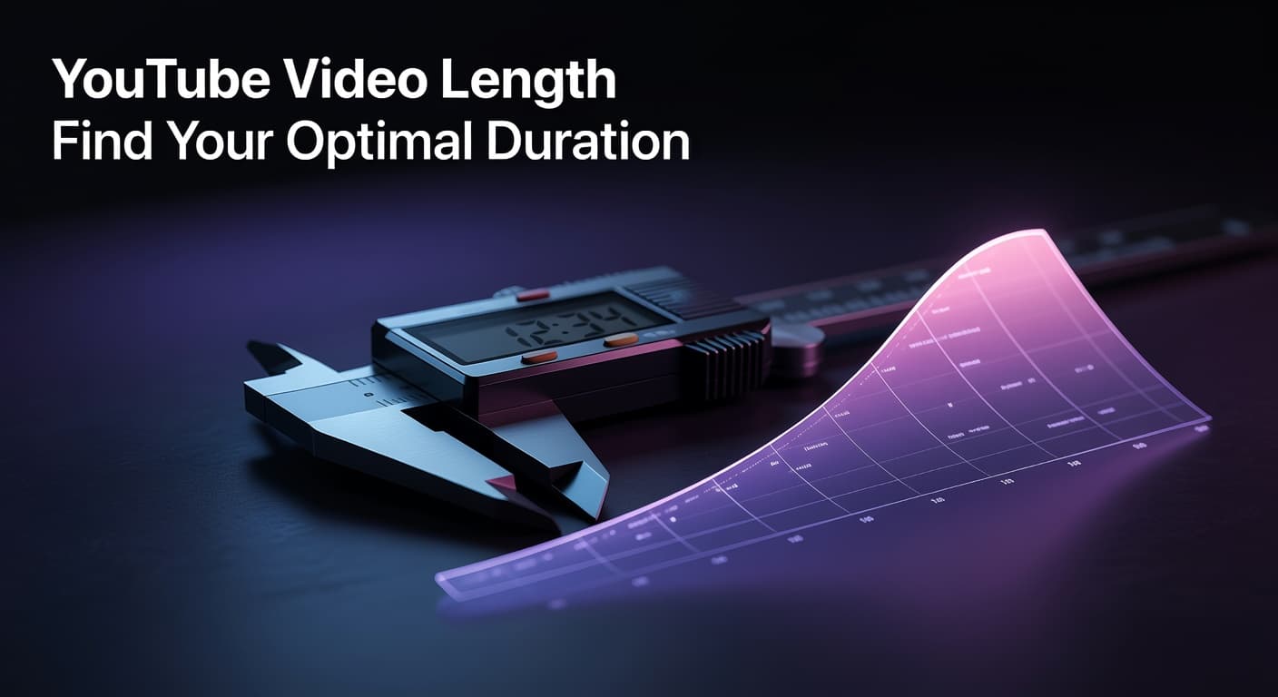 Creator reviewing YouTube video length analytics and watch time data by niche in YouTube Studio