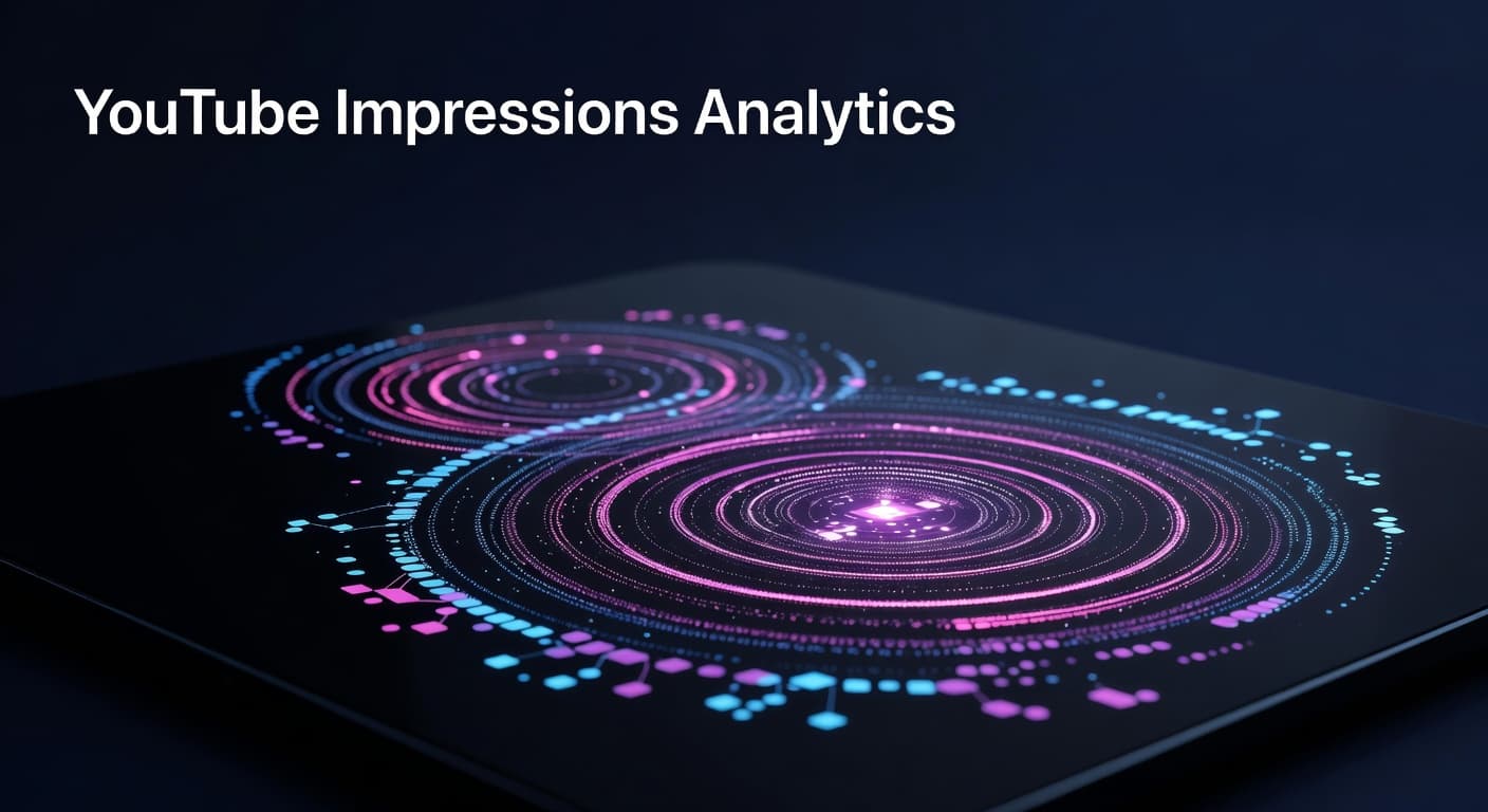 YouTube impressions analytics dashboard showing reach data and algorithm distribution metrics in YouTube Studio