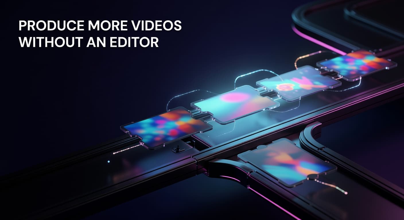 Solo YouTube creator managing a multi-video production workflow without a video editor