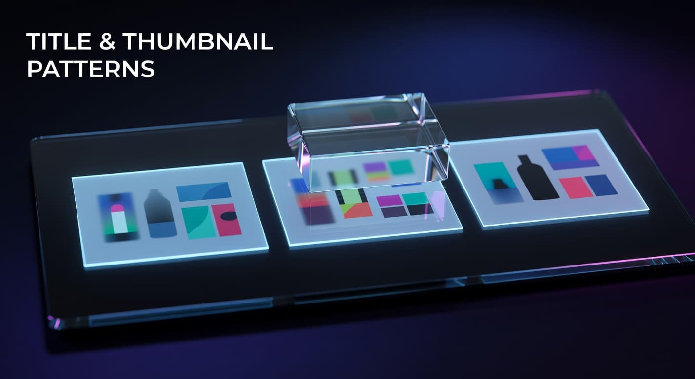 YouTube title and thumbnail pattern research strategy for higher click-through rates