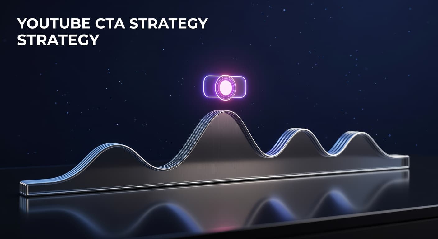 YouTube creator using a strategic call-to-action overlay during a video to drive viewer engagement