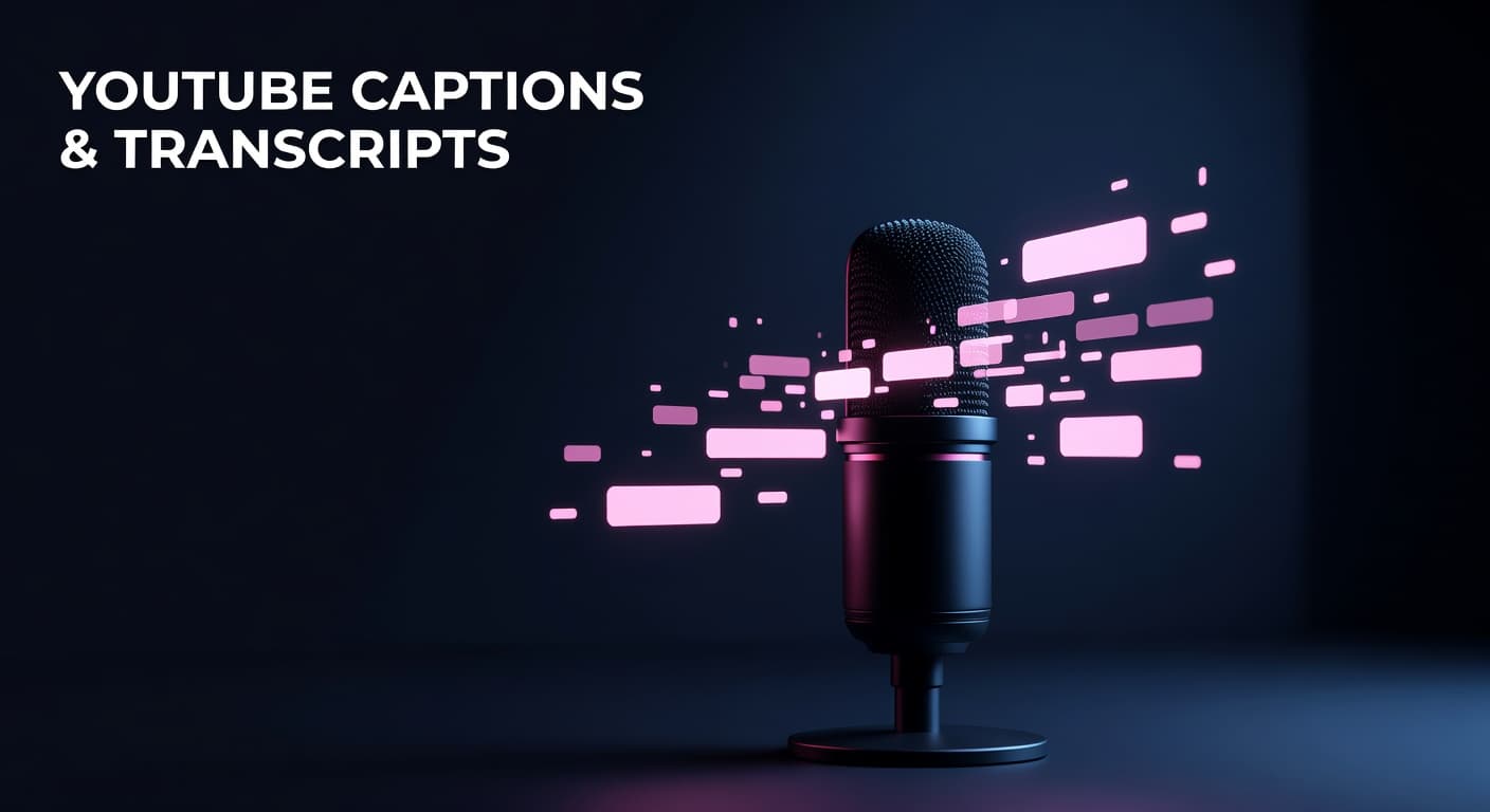 YouTube captions and transcript metadata optimization for SEO ranking
