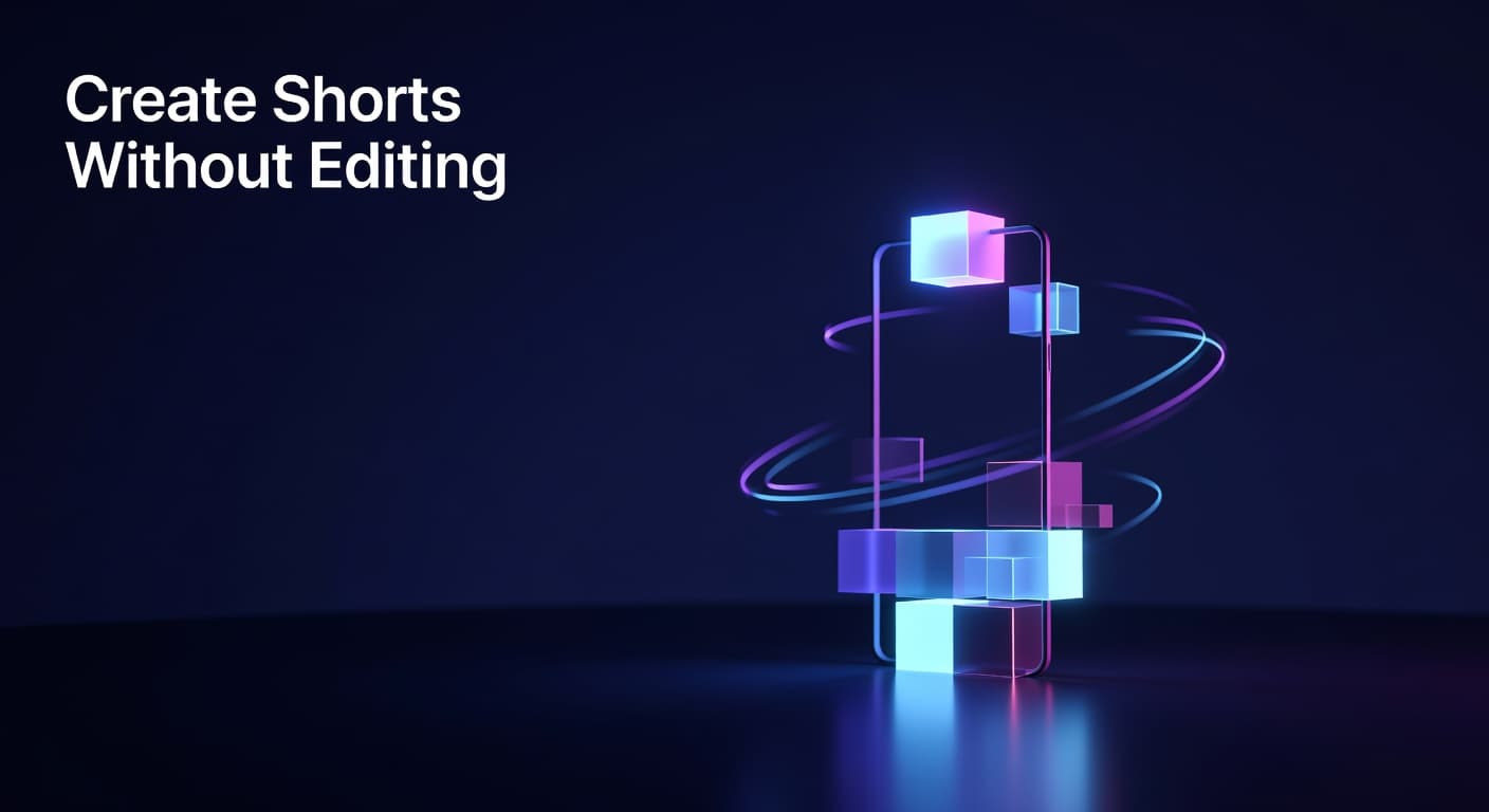 Creator building a YouTube Shorts workflow without video editing skills using a script-to-Short pipeline