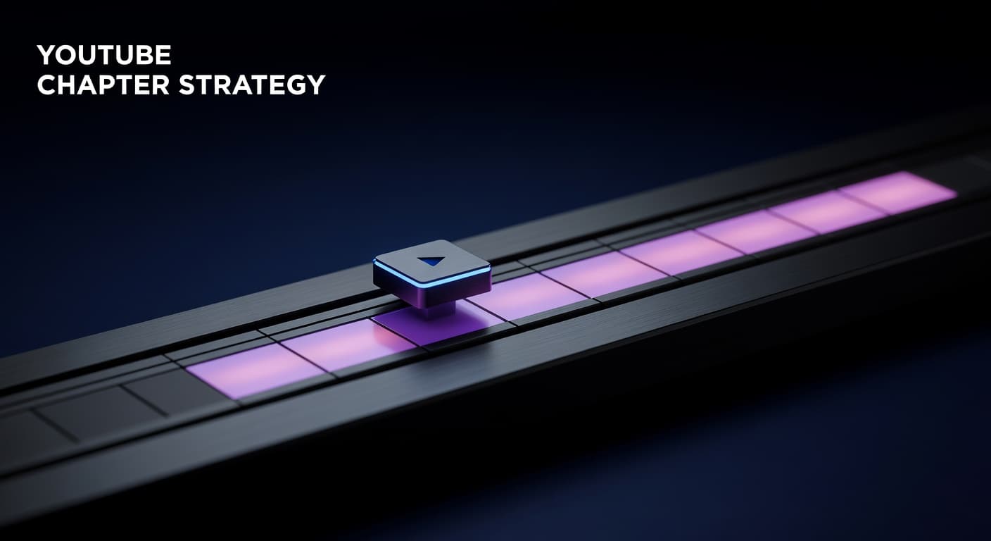 YouTube chapter markers timeline showing segmented video sections with timestamps for improved viewer retention and watch time