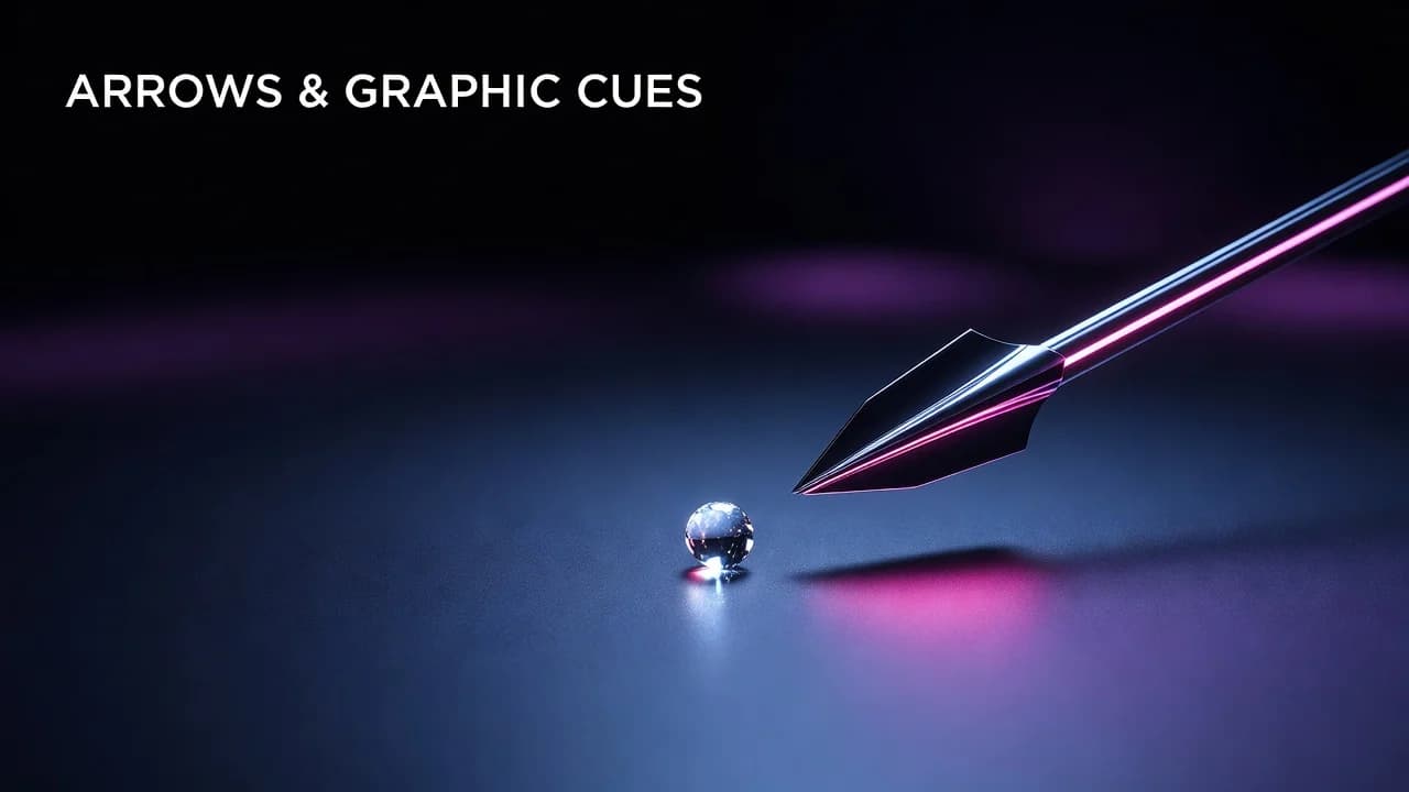 YouTube thumbnail with a red arrow and circle directing attention to a focal point for higher click-through rate